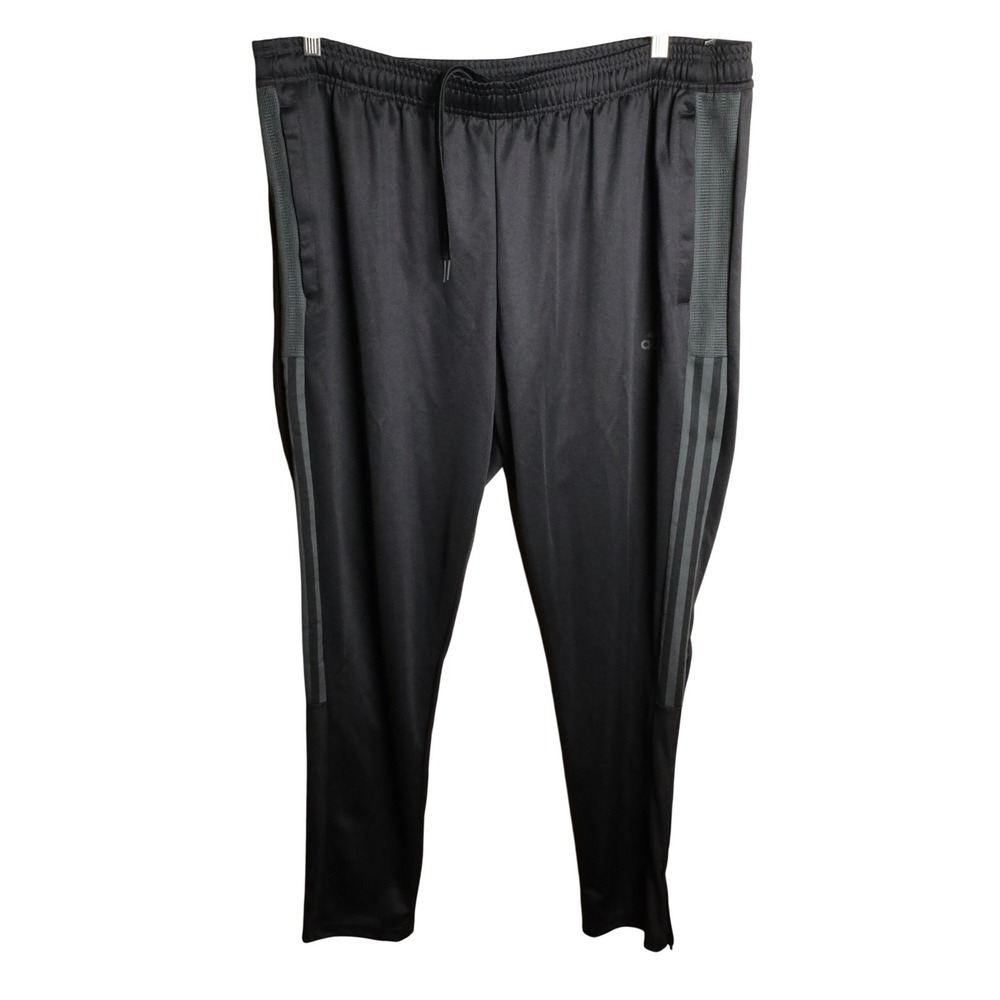 Adidas Men's Black AEROREADY Tapered Leg Football Track Pants Size 2XL NWT‎